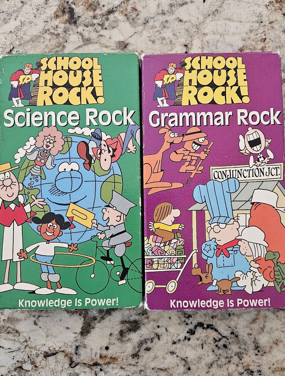 Schoolhouse Science Rock & Grammar Rock VHS Set - 1995